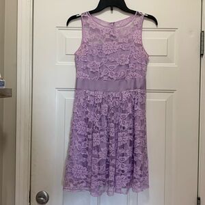 3/$15 BB Dakota size 4 lavender cotton lace dress